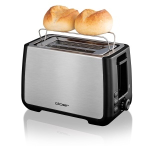 Toaster Cloer 3569 Negru 1000W Functie Check si Design din Inox - Img 4