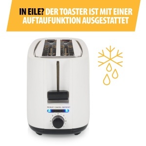 Toaster cu fante lungi Tristar BR-1057, 1400W, 7 trepte de rumenire, alb - Img 7