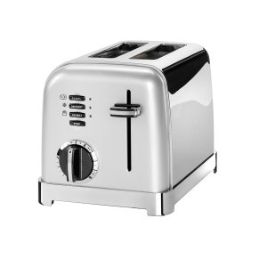 Toaster Cuisinart 2 felii, 6 niveluri de rumenire, design elegant perlat