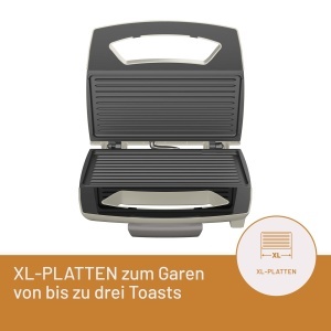 Toaster Imetec TostaGriglia 800W Placi XL Antiaderente Functie ONOFF - Img 3