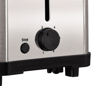 Toaster Moulinex Classic 2 Reb, 1400 W, 2 sloturi, gri inox - Img 4