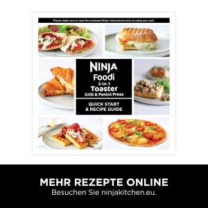 Toaster Ninja Foodi 3-in-1, Grill si Panini-Presa, Inox, ST202EU - Img 9