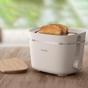Toaster Philips Eco Conscious Edition HD264010, 2 felii, 8 trepte, alb mat - Img 2