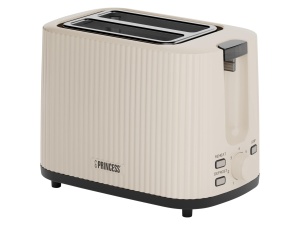 Toaster Princess Wave 142337, 930 W, 7 trepte rumenire, Beige