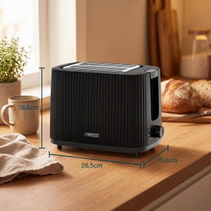 Toaster Princess Wave 2 felii, 7 trepte de rumenire, design compact - Img 2