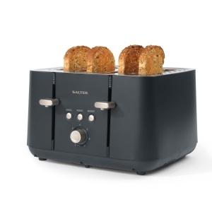 Toaster Salter Marino 4 felii 7 trepte rumenire functii de decongelare si reincalzire 1850W finisaj albastru-gri