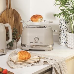 Toaster Salter Rise, 800W, 7 trepte de rumenire, taupe, cu functii de dezghetare si incalzire - Img 3