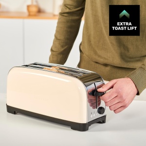 Toaster Taurus Vintage Creme, 1500W, 2 fante lungi, 7 niveluri de rumenire - Img 6