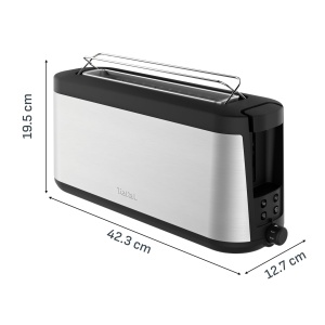 Toaster Tefal Element TL430811, inoxnegru, 4 functii, brat de ridicare - Img 8