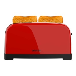 Toaster vertical Cecotec Toastin Time 1500, 1500 W, 2 fante, rosu - Img 2