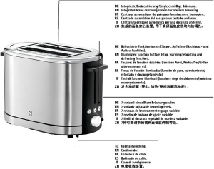 Toaster WMF Lono 900W Cromargan 7 trepte de rumenire pentru 2 felii XXL - Img 10