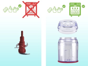 Tocator electric Beper, 500 ml, 400 W, alb, lame din otel inoxidabil - Img 5