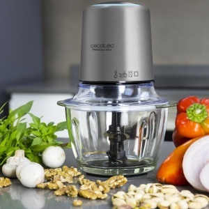 Tocator electric Cecotec TitanGlass 1000, 1L, 500W, lame titan - Img 2