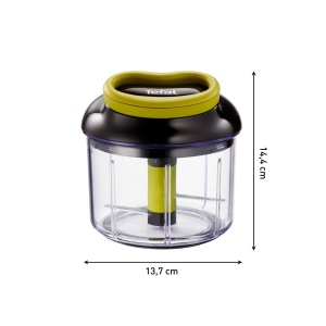 Tocator Tefal K13204 Ingenio 5 secunde fara electricitate capacitate 900ml tocator multiplu tocator universal pentru legume fructe nuci usturoi alimen - Img 8