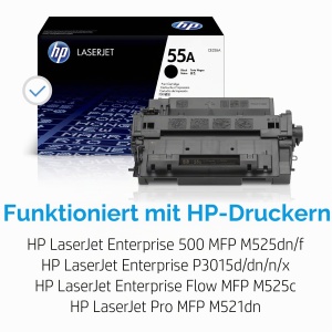 Toner Original HP 55A (CE255A) pentru LaserJet P3015, Pro M521, Negru - Img 2