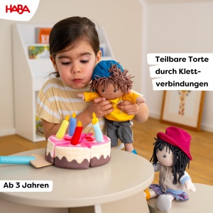 Torta de jucarie HABA Creative Play cu accesoriu, 5 lumanari, pentru copii de la 3 ani - Img 4