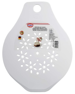 Tortener Dr. Oetker 36 cm, plastic alb, pentru decorare si transportare - Img 6