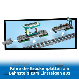 Tramvai LEGO City 60423 cu Haltestatie, 811 piese, 6 Minifiguri, pentru copii de la 7 ani - Img 5