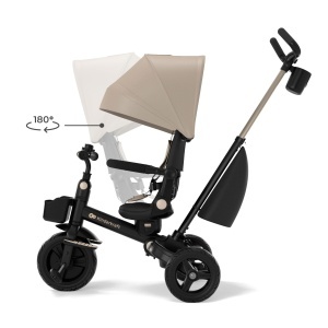 Tricicleta Kinderkraft Aveo 2 PRO 6in1, Bej, Compacta si Regabila - Img 6