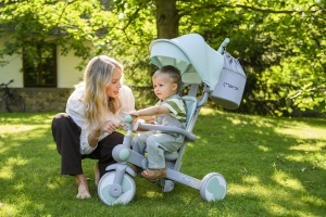 Tricicleta MoMi SOLIVIA, 4 in 1, pliabila, pentru copii de la 1 an, capacitate 25kg - Img 2