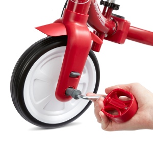 Tricicleta Radio Flyer pentru joaca, tricicleta rosie pentru copii mici, bicicleta fara pedale si vehicul pentru copii de la 1 la 3 ani - Img 8