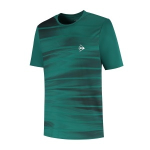 Tricou de tenis DUNLOP Herren Game, verde-negru, S, material reciclat