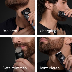 Trimmer barba Braun Series 7 BT7545, 40 lungimi, 120 min autonomie, gri - Img 5