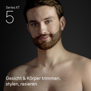 Trimmer Braun XT5, Rasierer Electric, 8 Accesorii, 100 Rezistent la Apa, Gri - Img 2