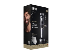 Trimmer de barba Braun Series 9 BT9560, 180 min autonomie, 52 lungimi, crom - Img 2