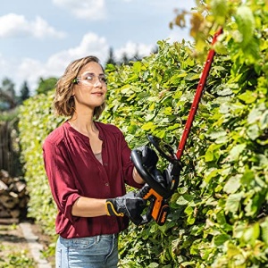 Trimmer de gard viu fara fir WORX WG261E.9 - Trimmer de gard viu si arbusti cu lungime lama de 44 cm - Distanta dintilor de 16 mm - Ideal pentru garduri vii inalte - Usor si compact - Compatibil PowerShare - Fara baterie si incarcator - Img 10