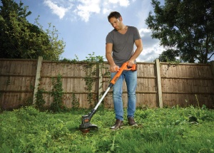 Trimmer de iarba BlackDecker ST182320, 18V 2.0Ah, 25 cm, cu acumulator si incarcator - Img 3