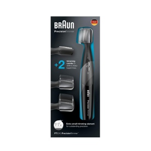 Trimmer de Precizie Braun PT5010, Negru, cu 2 Trimmaufsatze