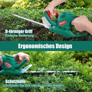 Trimmer electric pentru gard viu HYCHIKA 550W, lama 45 cm, distanta dinti 18 mm, sistem siguranta - Img 5