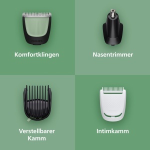 Trimmer multifunctional Philips Multigroom Seria 3000 MG394615 9 accesorii Lame auto-ascutite Autonomie 90 min - Img 4