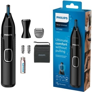 Trimmer Nas si Urechi Philips NT565016, tehnologie PrecisionTrim, complet lavabil