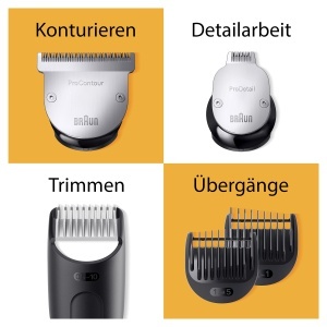 Trimmer pentru barba Braun BT9440, 11 accesorii, 40 lungimi, waterproof - Img 3