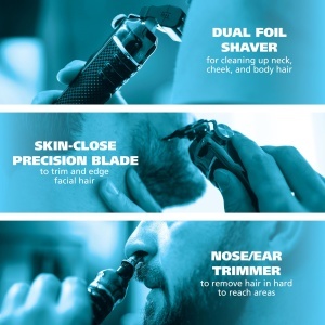 Trimmer pentru barba Wahl Pro Series, cu 3 capete interschimbabile, complet lavabil - Img 8