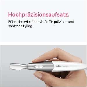 Trimmer pentru bikini Braun Silkepil FG1105, compact, roz - Img 5