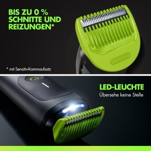 Trimmer pentru corp GilletteLabs i7 cu 3 piepteni, design compact, tehnologie SkinFirst - Img 3
