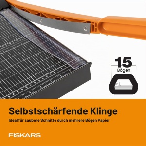 Trimmer pentru hartie Fiskars 01-005452, 30,5 cm, autoascutire, negru - Img 3