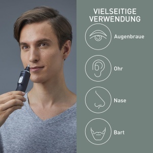 Trimmer pentru nas si urechi Panasonic ER-GN300, cu motor puternic, design ergonomic, negru - Img 2