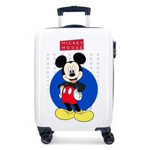 Troller Disney Mickey, 34L, 2.8Kg, Alb, 40x55x20 cm