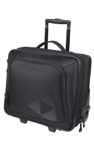 Trolley de business Fischer 40 L, cu compartiment laptop, roti silentioase