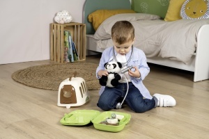 Trolley Veterinar Smoby cu Panda Plush, 2-in-1, 31 x 32,1 x 55,2 cm - Img 7