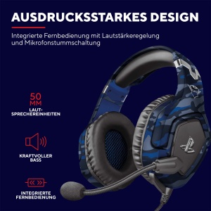 Trust Gaming Headset GXT 488 Forze-B PS4PS5 Microfon pliabil Albastru - Img 2