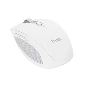 Trust Ozaa Silent Wireless Mouse Bluetooth + 2.4GHz, Compact Multi-Device Wireless Mouse, 60% Plastic Reciclat, Reincarcabil Bluetooth Mouse Laptop PC Computer Windows Android Mac - Alb - Img 11