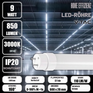 Tuburi LED V-TAC 60 CM T8 G13 7,5W 850 Lumen cu Chip Samsung - Img 4