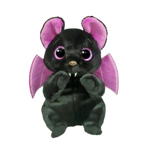 TY Beanie Boos Batiste Liliac Plus Negru si Mov 15 cm