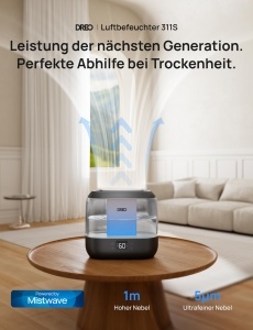 Umidificator inteligent Dreo 4L cu difuzor de uleiuri esentiale functie silentioasa si control prin aplicatie - Img 2