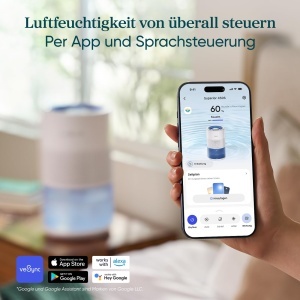 Umidificator Inteligent Levoit, 4.5L, 400mlh, fara praf alb - Img 9